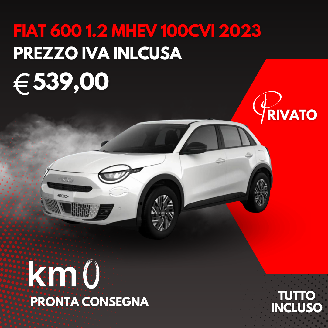 FIAT 600 1.2 MHEV 100cv| 2023