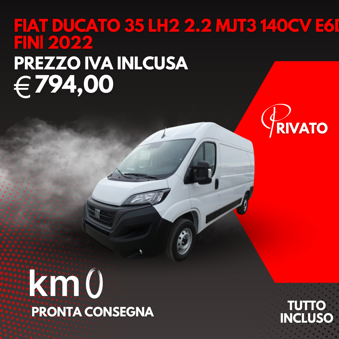 FIAT DUCATO 35 LH2 2.2 Mjt3 140CV E6D-fin| 2022