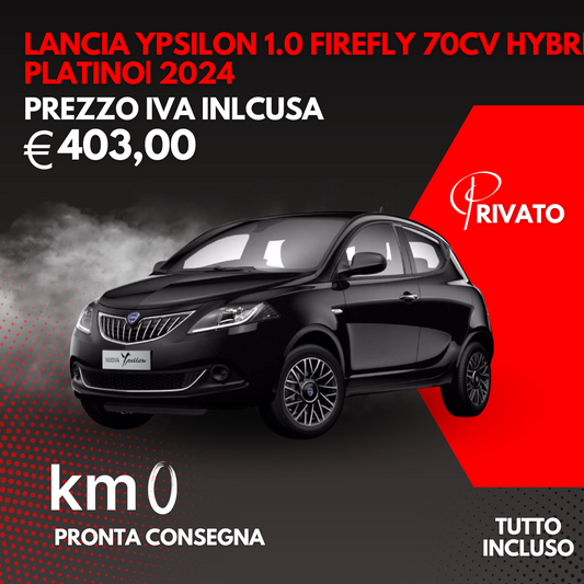 LANCIA YPSILON 1.0 FireFly 70cv Hybrid Platino 2024