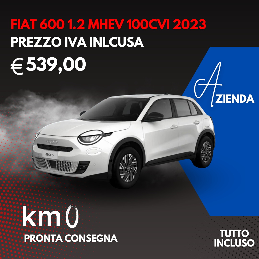 FIAT 600 1.2 MHEV 100cv| 2023