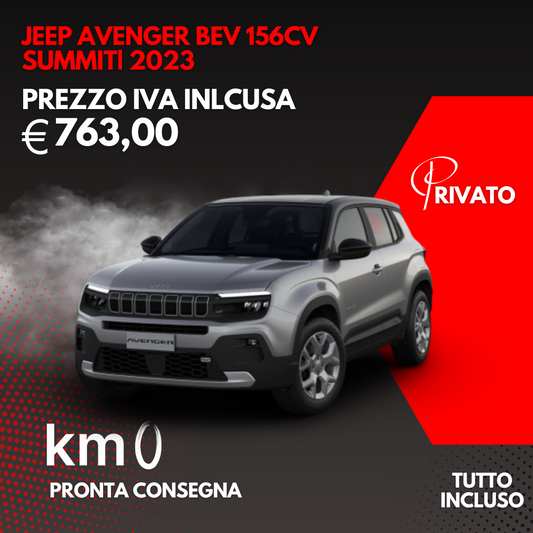 JEEP AVENGER BEV 156cv Summit| 2023